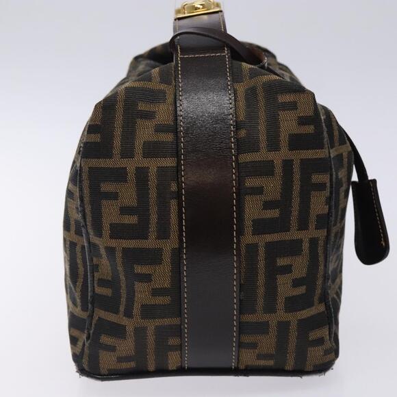 FENDI Zucca Canvas Hand Bag Black Brown - Picture 5 of 13